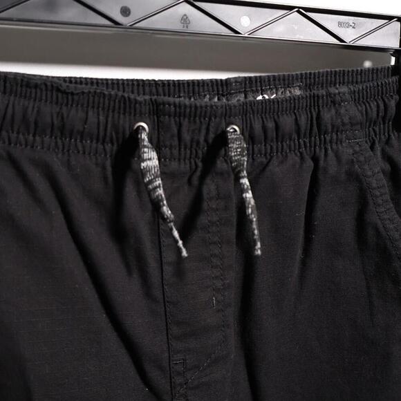 Plugg Black Pants Youth XL 18 Elastic Drawstring Ripstop Pockets - Picture 3 of 8